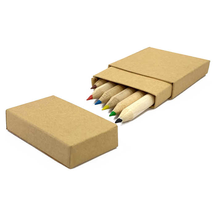 Six Mini Coloured Pencils