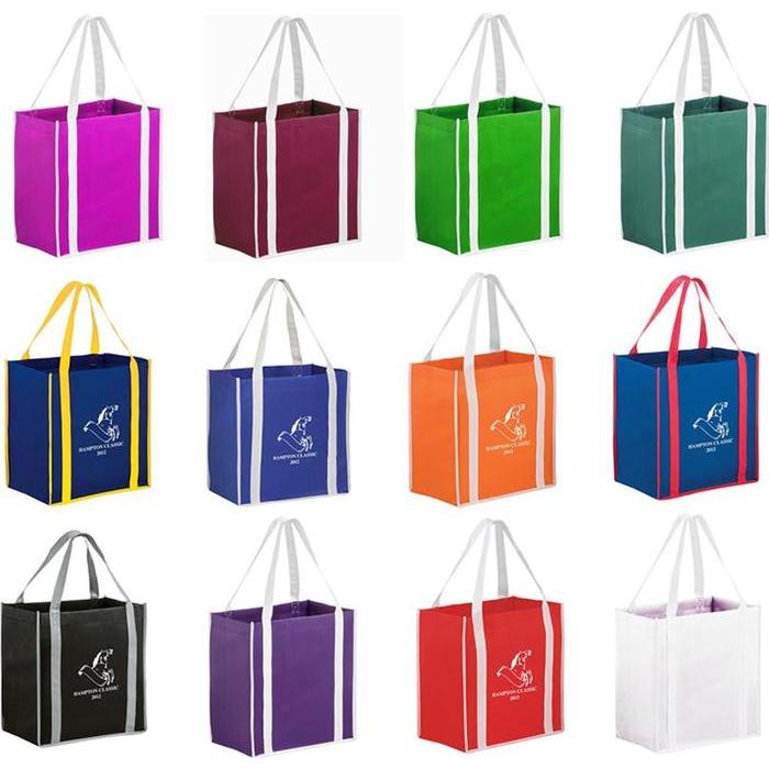 Two-Tone Non-Woven Tote Bag With Poly Board Insert