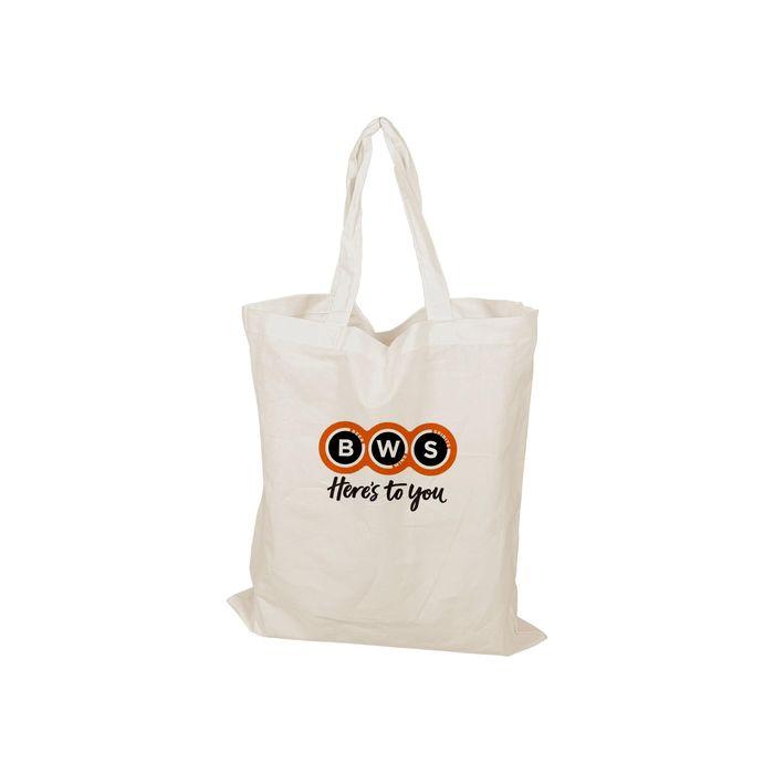 Large Calico Bag White