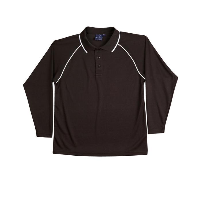 Mens Champion Plus Long Sleeve Polo