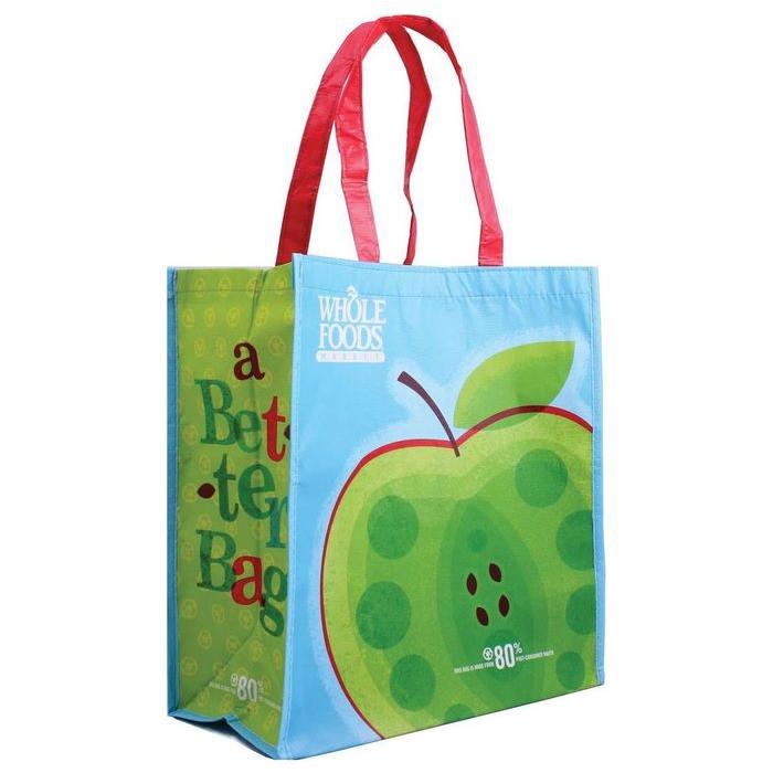 Full Colour Orange Laminated Tote Bag