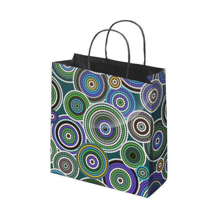 Full Colour Gloss Medium Laminated Bag Portrait With Rope Handle