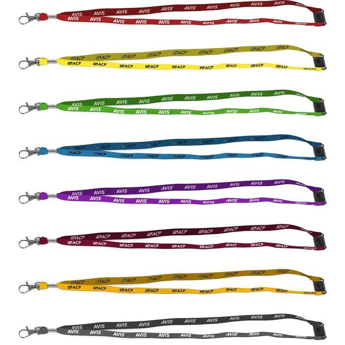 Bootlace Lanyard 10mm Wide With Swivel Clip