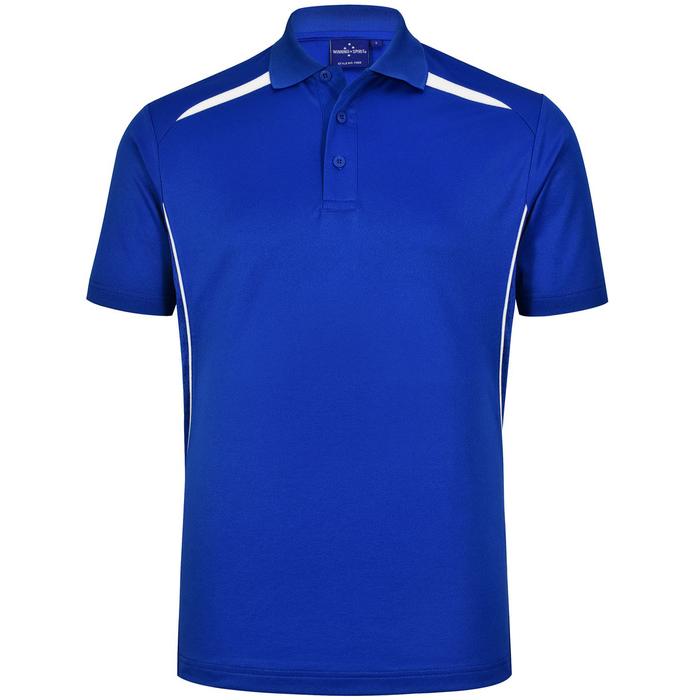 Mens Sustainable Poly/Cotton Contrast Short Sleeve Polo