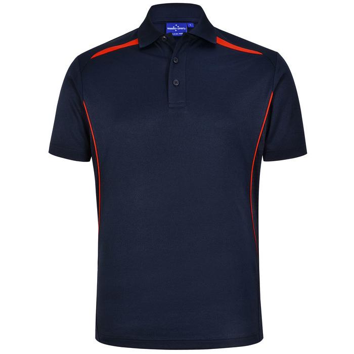 Mens Sustainable Poly/Cotton Contrast Short Sleeve Polo