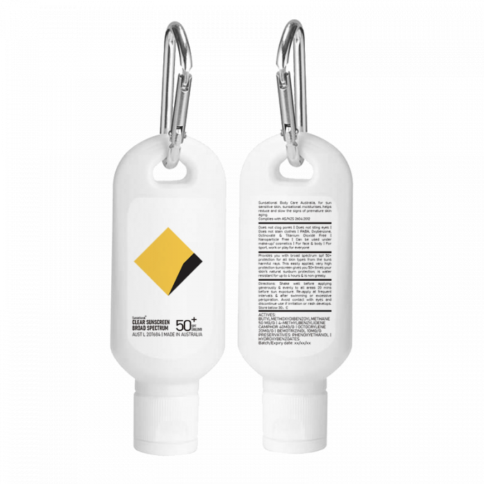 30Ml Spf50 Sunscreen Lotion With Carabiner