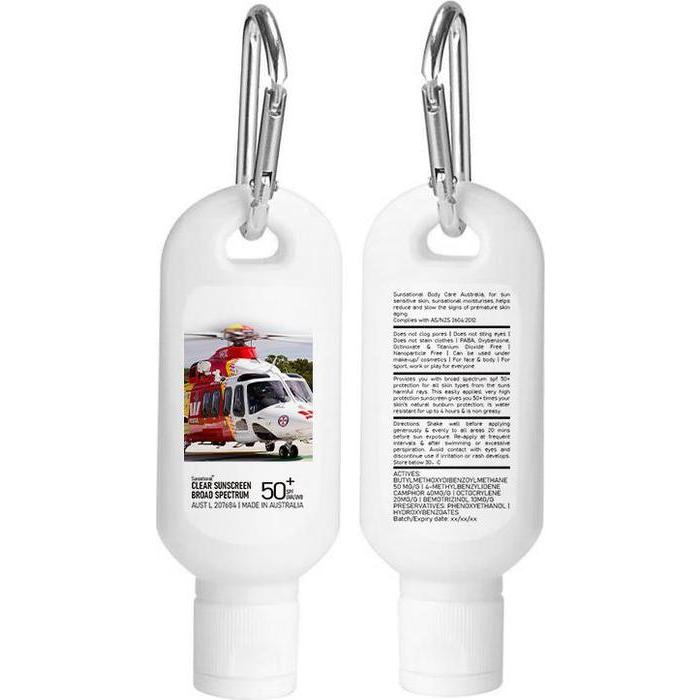60Ml Spf50 Sunscreen Lotion With Carabiner