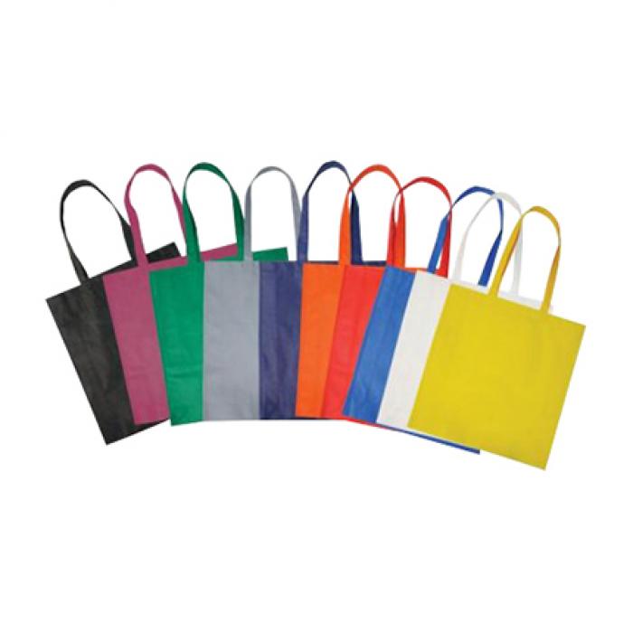 Non Woven Long Handle Bag With V Gusset