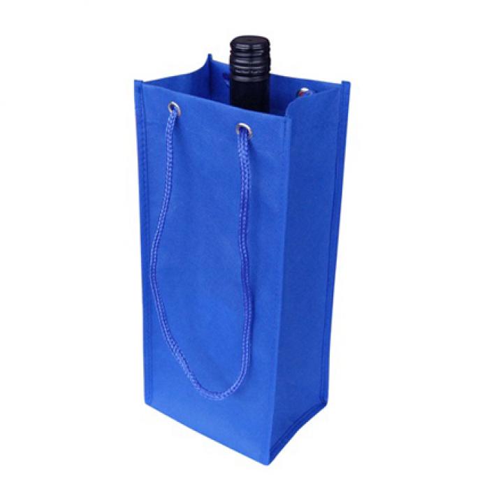 Non Woven Single Bottle Bag With Rope Handle