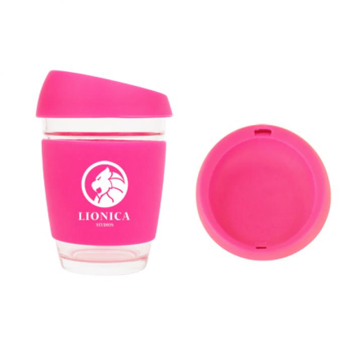 12 OZ Glass Reusable Coffee Cup