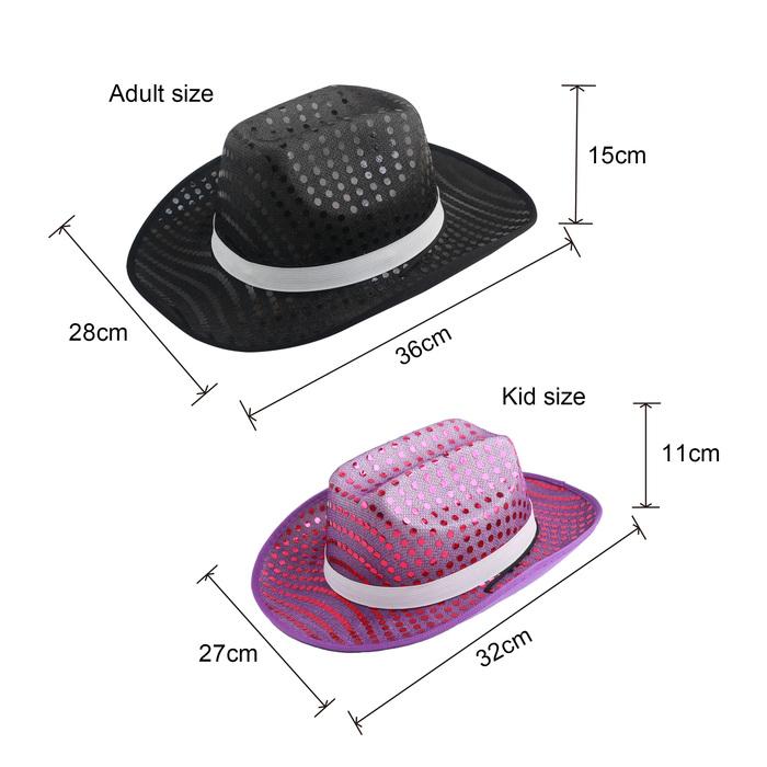 Sequin Cowboy Hats