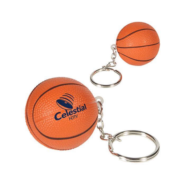 Basketball With Keyring Stress Item