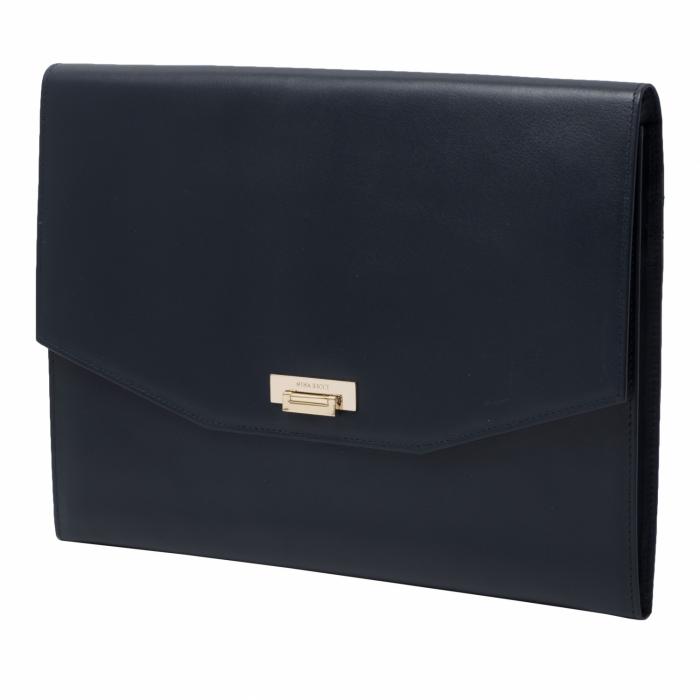 Ipad Pouch Fermoir Marine