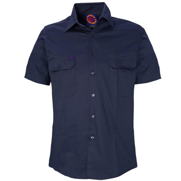 Open Front Short Sleeve Shirt