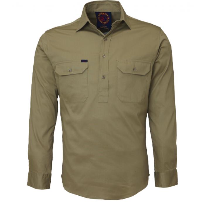Closed Front L/S Shirt