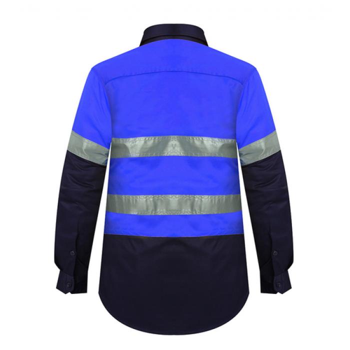 Ladies 2 Tone Vented Light Weight Open Front