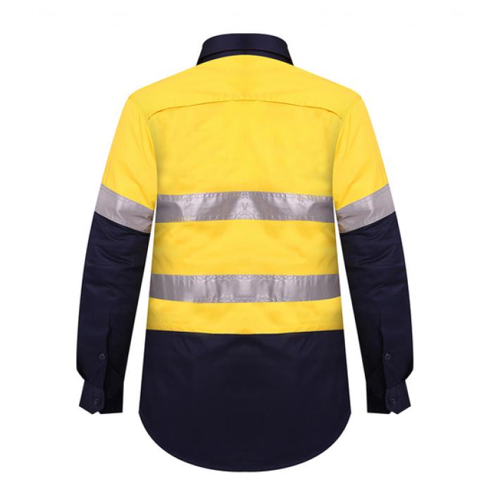 Ladies 2 Tone Vented Light Weight Open Front