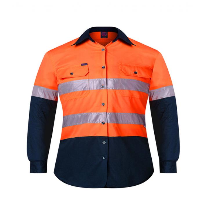 Kids 2 Tone Open Front Shirt With Tape