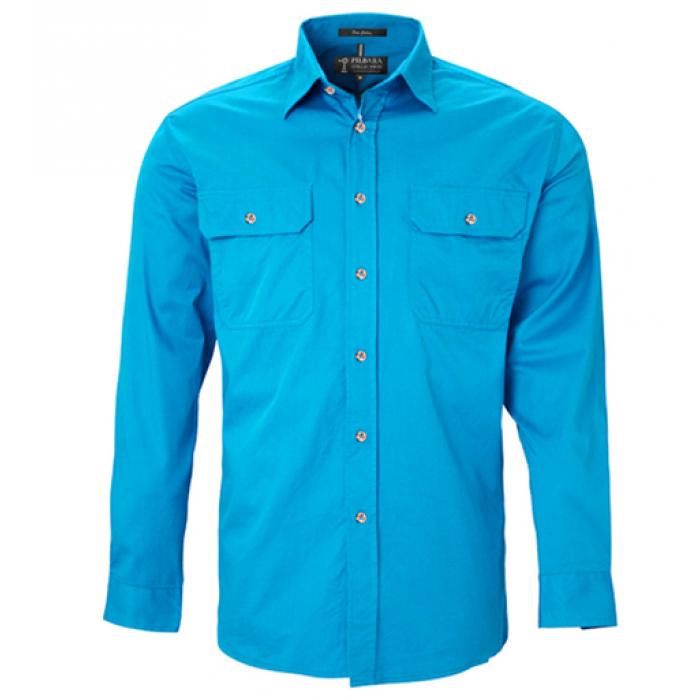 Men's Pilbara Open Front L/S Shirt