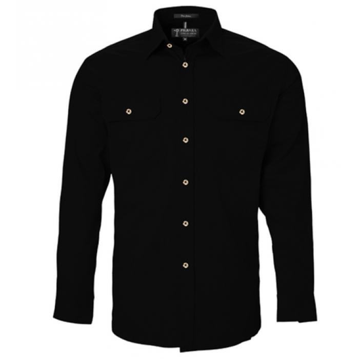 Men's Pilbara Open Front L/S Shirt