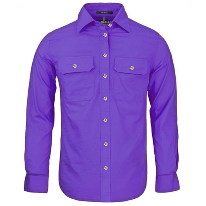 Women's Pilbara Open Front L/S Shirt