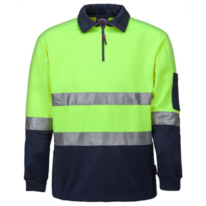 Half Zip Fleece Pullover With Tape