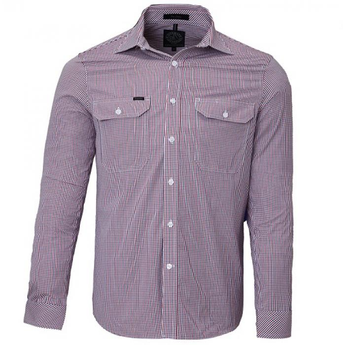 Pilbara Men's L/S Shirt Double Pockets