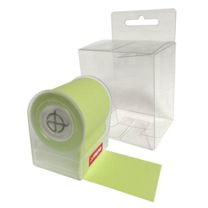 Unprinted roll notes in printed dispenser