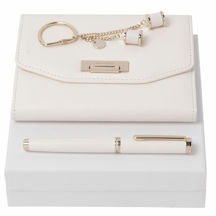 Set Nina Ricci (Classic rollerball Pen, Note Pad A6 & Key Ring)