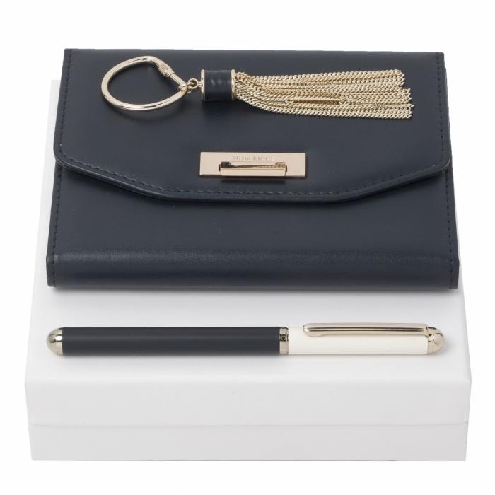 Set Nina Ricci (Classic PU rollerball Pen, Note Pad A6 & Key Ring)