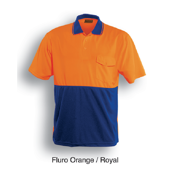 Unisex Adults Hi-Vis Safety Polo - Short Sleeve