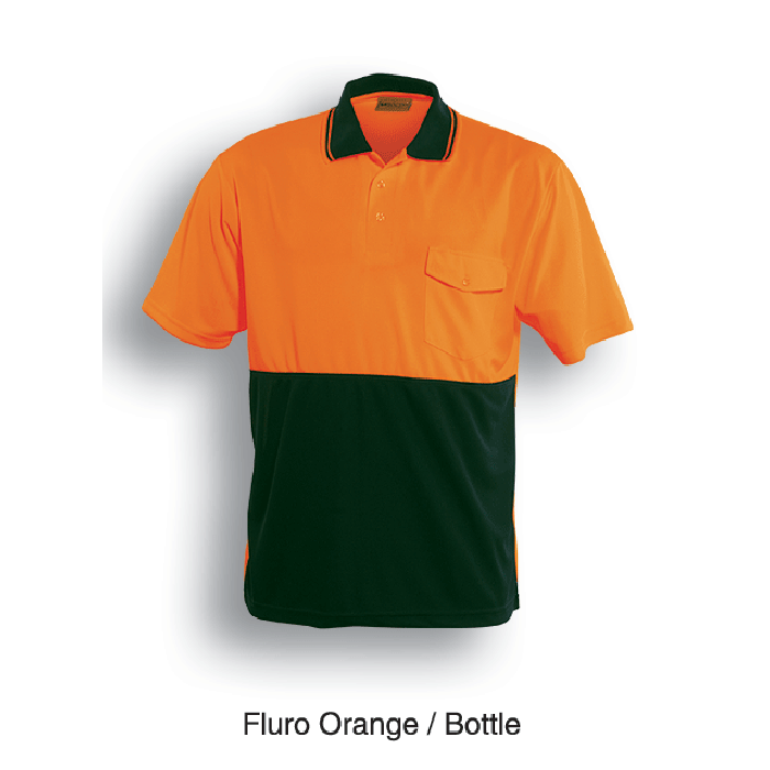 Unisex Adults Hi-Vis Safety Polo - Short Sleeve