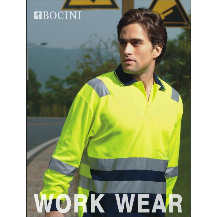 New Unisex Adults Hi-Vis Polyface / Cotton Back Polo With Reflective Tape