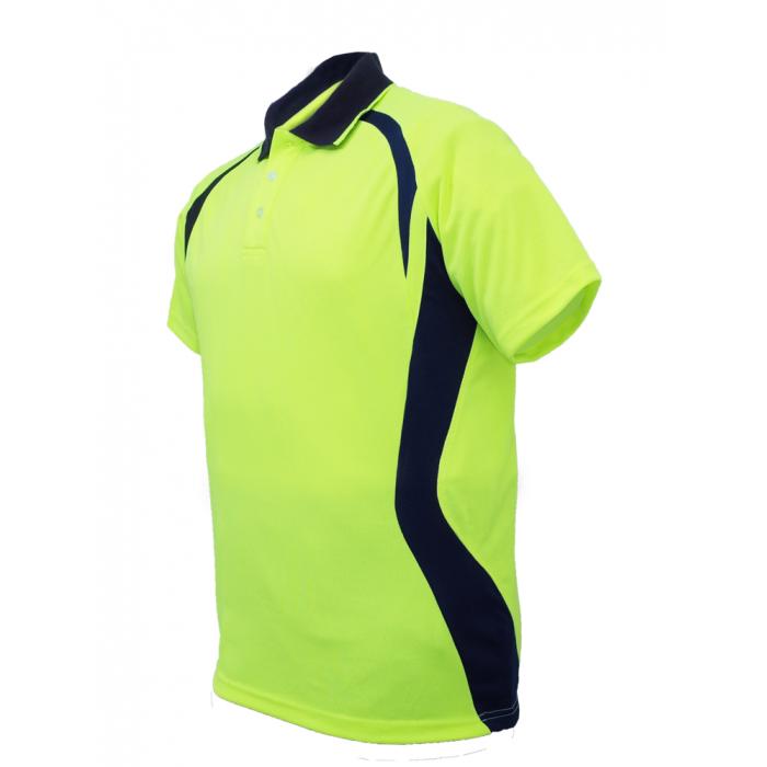 Unisex Adults Hi-Vis Panel Polo