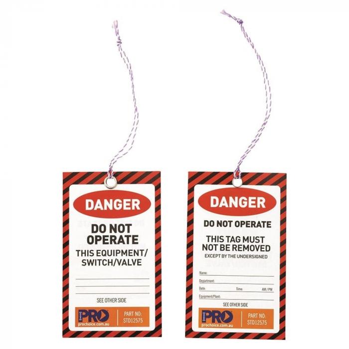 Safety Tag - Do Not Operate 125 x 75 mm (100/Pk)