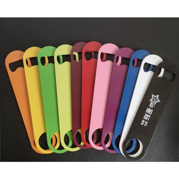 Coloured Stainless Steel Paddle Bottle Opener