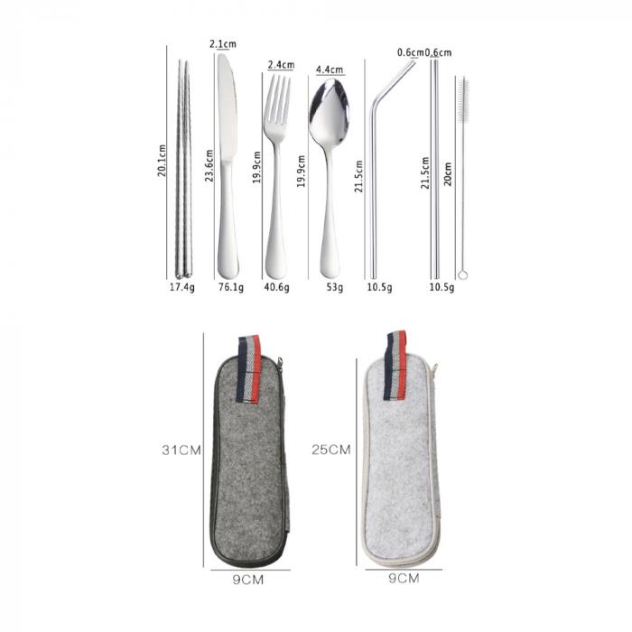 Stainless Steel Travel Cutlery Set