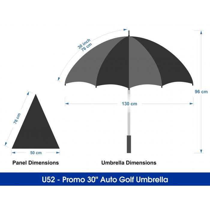 Promo 30" Auto Golf Umbrella
