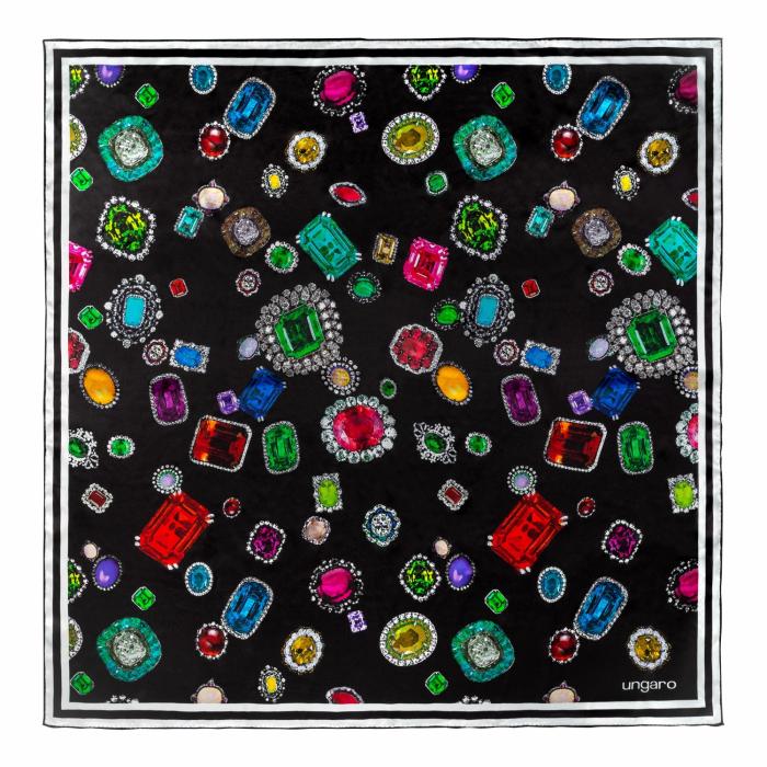 Silk Scarf Perla Black