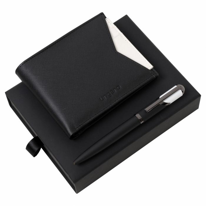 Set Cosmo White (ballpoint Pen & Wallet)