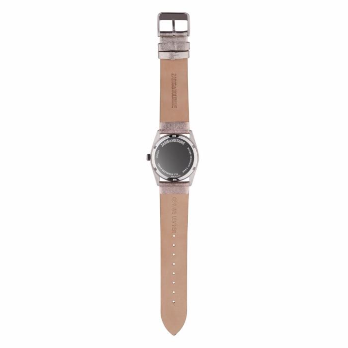 Watch Timeless Silver Silver Grey Metalic Leather-rp-w-t024