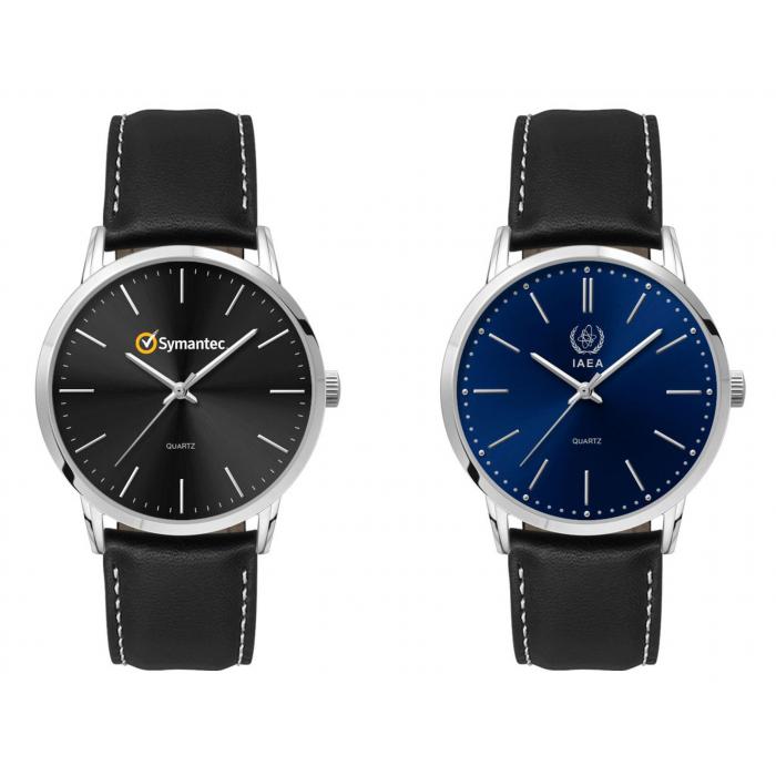 Mens Dress Watch, Leather Strap