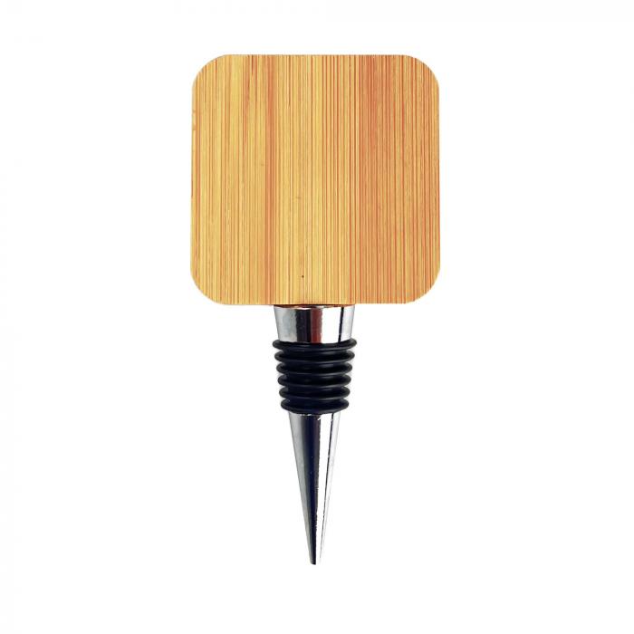 Bamboo Wine Stopper Opener