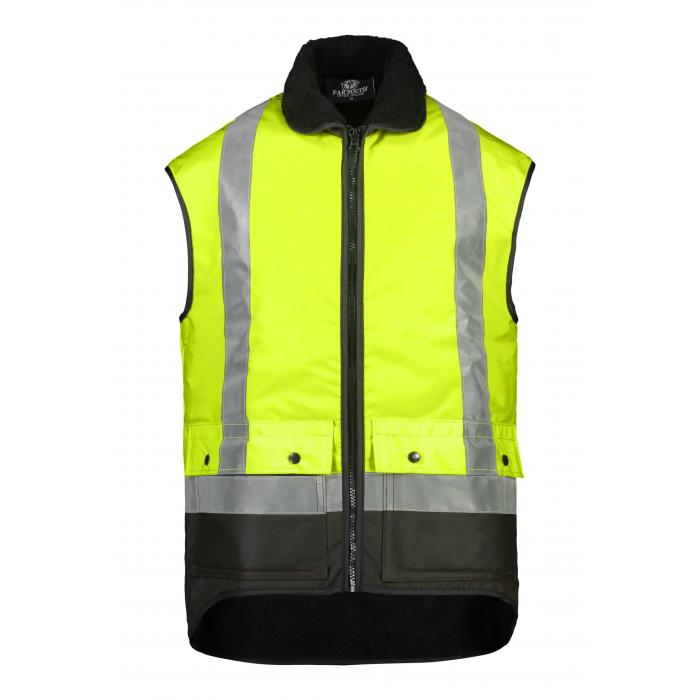 Waimumu Sleeveless HiViz Reflective Tape Oilskin Vest