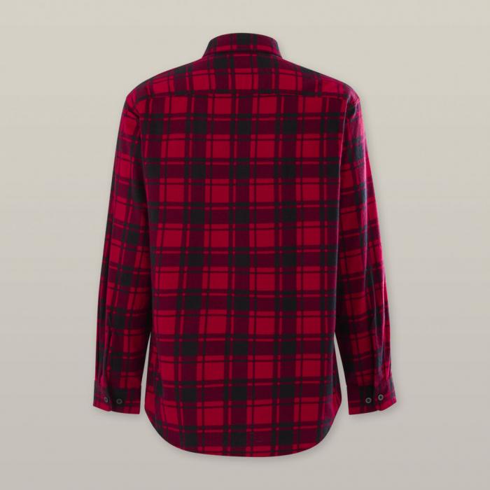 Mens Core Long Sleeve Closed Front Check Flannel Shirt