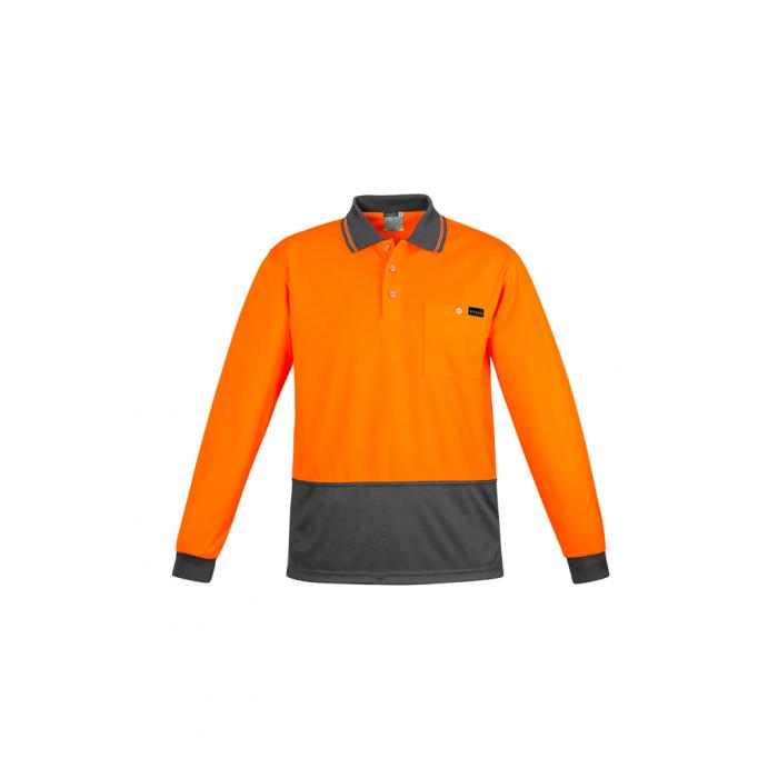 Mens Comfort Back L/S Polo