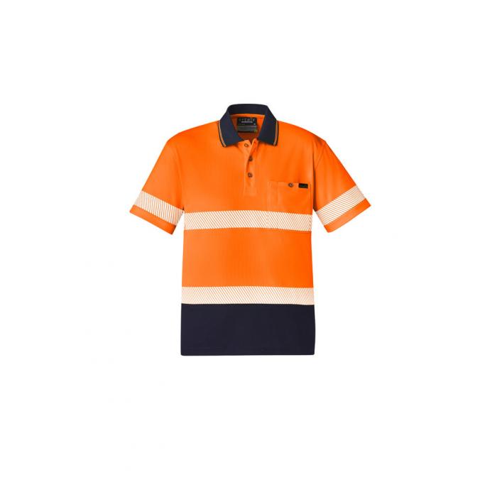 Unisex Hi Vis Segmented S/S Polo - Hoop Taped