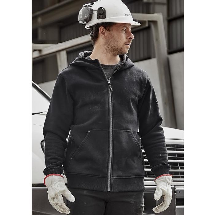 Unisex Zip Front Multi-Pocket Hoodie