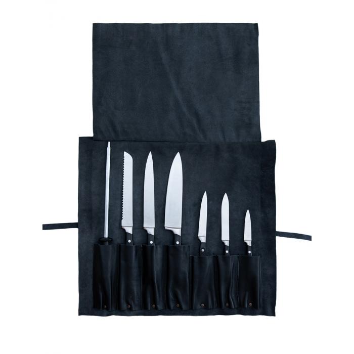 Aussie Chef Axil Leather Knife Roll 7 Pocket