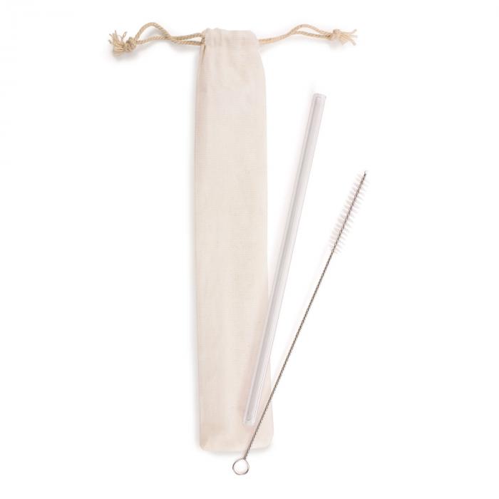 Glass Straw & Brush Set